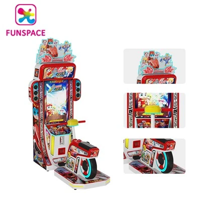 Münzbetriebener Red Kid Racing Bike-Spielautomat