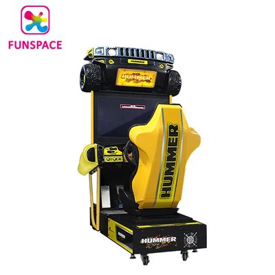 Funspace 32-Zoll-Bildschirm Gelb Hummer Autorennen Spielmaschine
