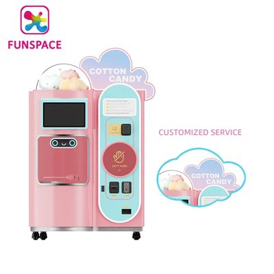 Rosa Zuckerwatte-Automat