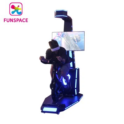 Virtual -Reality -Fahrrad -Simulator des Innenradfahrens